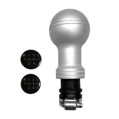 Schaltknauf Schaltknopf für VW Golf 1974-1983 5 / 6-Gang Aluminium Silber