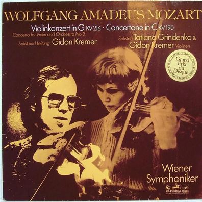 Eurodisc 66 681 8 - Wolfgang Amadeus Mozart, Gidon Kremer, Tatiana Grindenko, Wi