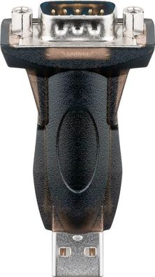 Goobay USB auf seriell RS232 Konverter/Adapter, Transparent - USB 2.0-Stecker