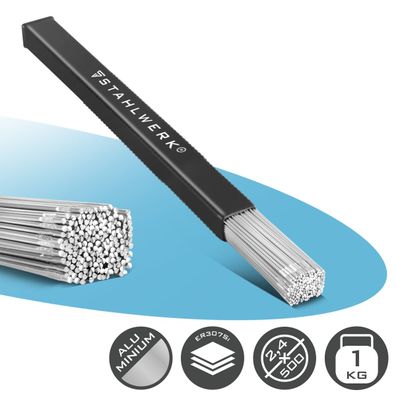 Stahlwerk Schweißstäbe WIG ER4043Si5 Aluminium hochlegiert Ø 2,4x 500 mm 1kg