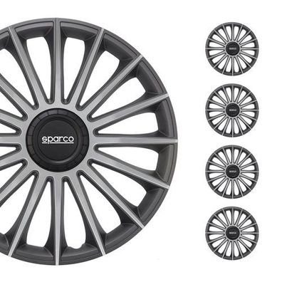 Sparco Radkappen 14 Zoll Treviso Grau Silber 4tlg