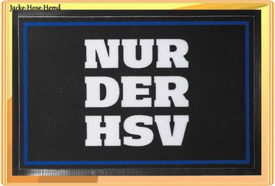 Hamburger SV Matte Fussmatte Fußmatte Fußabtreter Schmutzmatte Nur der HSV Gr.40x60cm