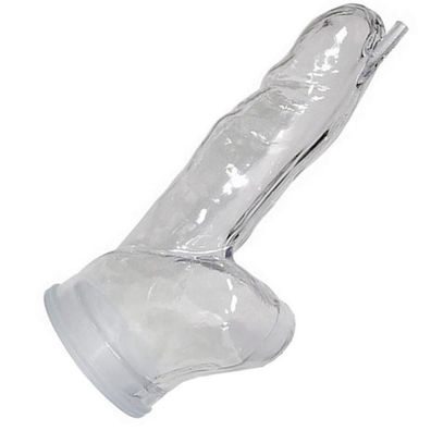 Penismanschette Hodenkondom Penis Hülle klar 21 cm