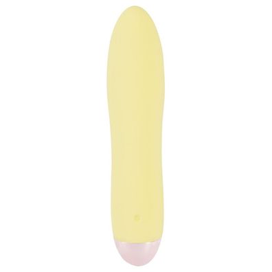 Vibrator Mini Klitoris Stimulator Vibration Cuties Mini Vibe Gelb Silikon USB