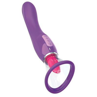 Her Ultimate Pleasure - Vibrator mit Saugschale & Zungenstimulator