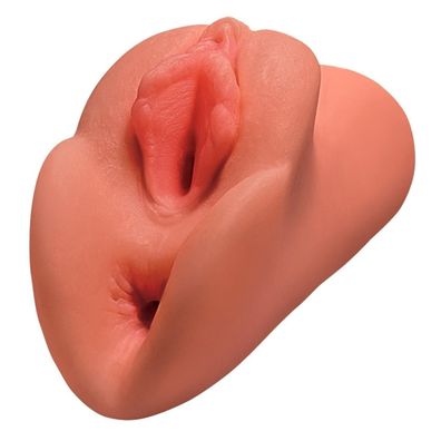 Hand Masturbator Vagina Anus Hautfarben Dunkel PDX Perfect Pussy: Double Stroker