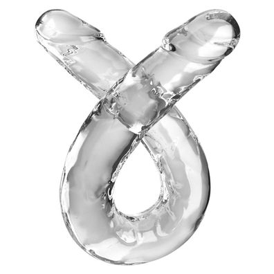 King Cock Clear Doppeldildo 18“ Double Dildo