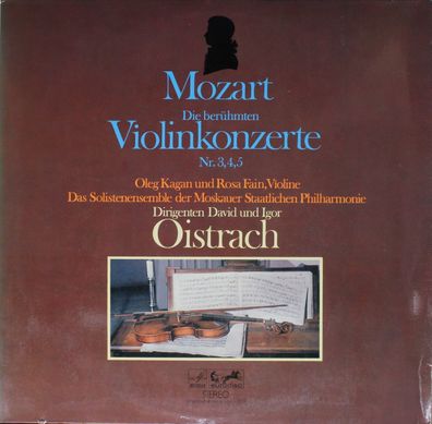 Eurodisc 80 986 XK - Wolfgang Amadeus Mozart, Oleg Kagan, Soloists Ensemble Of T