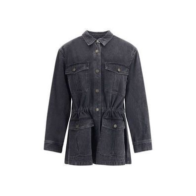Marant Etoile Gray Cotton Denim Jacket