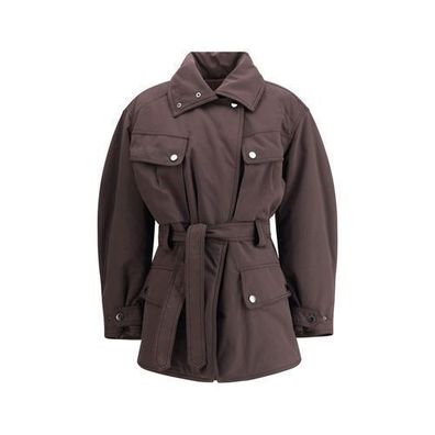 The Andamane Purple Polyester Coat