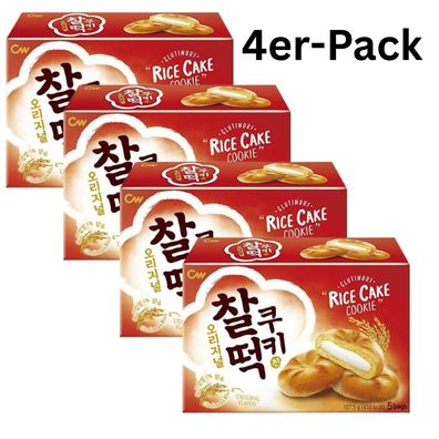 4er-Pack CW Klebreis-Kekse Rice Cake Cookie Original 107,5g