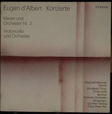 Eterna 8 27 986 - Eugen D'Albert, Siegfried Stöckigt, Jürnjakob Timm, Berliner