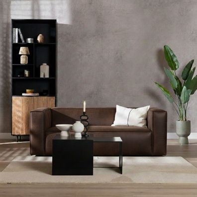 Bronx71 Ledersofa Memphis 2,5-Sitzer braun