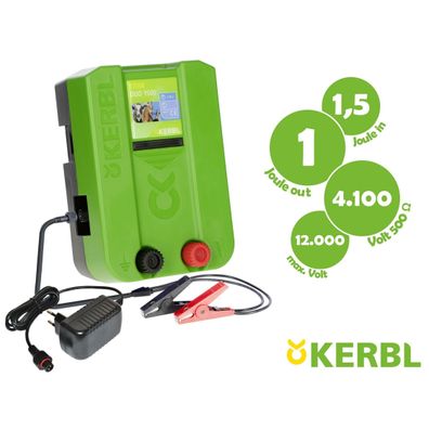 KERBL TITAN DUO 1500 12/230V Weidezaunger?t, 1,5/1 Joule