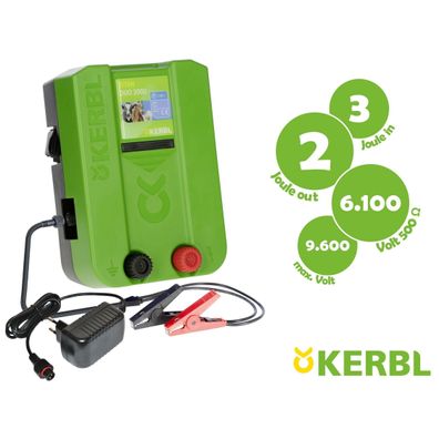 KERBL TITAN DUO 3000 12/230V Weidezaunger?t, 3/2 Joule