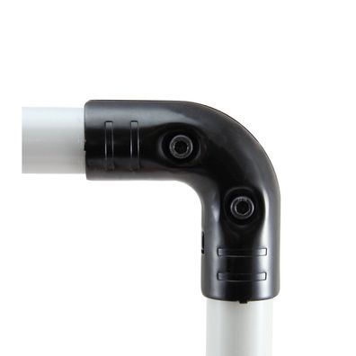 Verbinder 90? schwarz f?r 28 mm Rohre