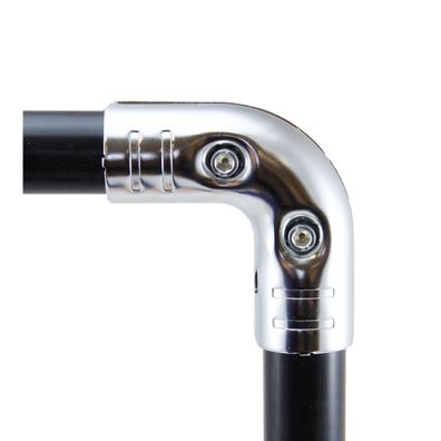 Verbinder 90? verchromt f?r 28 mm Rohre