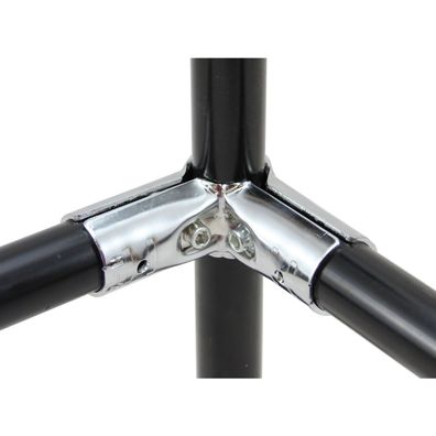 Eckverbinder verchromt f?r 28 mm Rohre