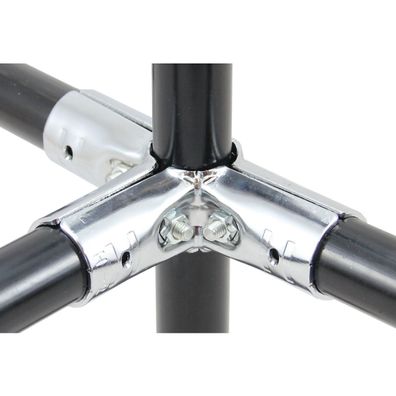 Verbinder dreiseitig verchromt f?r 28 mm Rohre