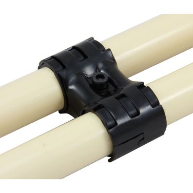 Dreh-Querverbinder schwarz f?r 28 mm Rohre