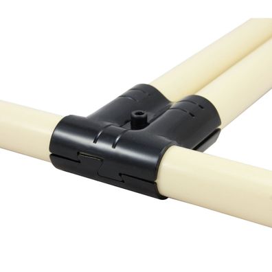 Doppelrohrverbinder schwarz f?r 28 mm Rohre