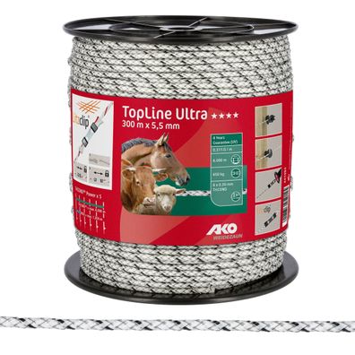 TopLine Ultra Seil, geflochten 5,5mm,6x0,30mm TriCond, 0,311 Ohm/m, 300m