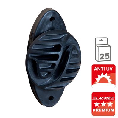 Lacm? Isoline Nagelisolator f?r Draht und Seil bis ?6 mm, 25 St?ck