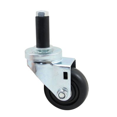 Rad schwarz 75 mm ohne Bremse, Gummi