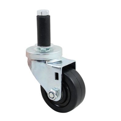 Rad schwarz 75 mm ohne Bremse, Gummi, ESD