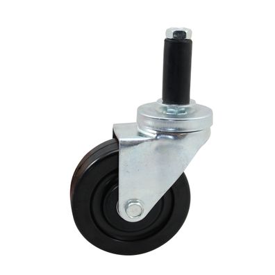 Rad schwarz 100 mm ohne Bremse, Gummi