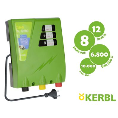 KERBL TITAN Ni 12000 Weidezaunger?t, 230V, 12/8 Joule