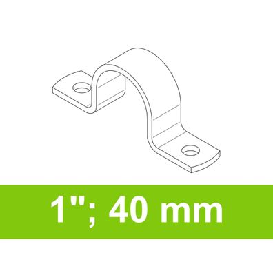 Vollschelle 1" (?33,7 mm), 40 mm breit