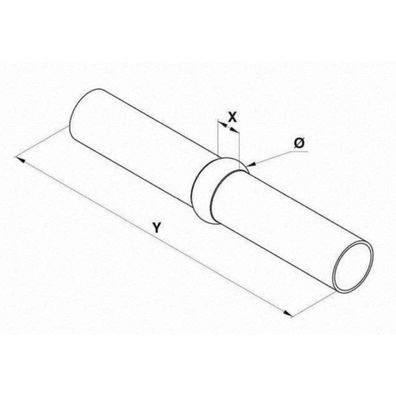 Innenrohrverbinder Rohrkupplung 1 1/2" (48,3 mm)