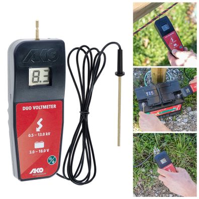 AKO Digital DUO Voltmeter - Zaunpr?fer & Batterietester