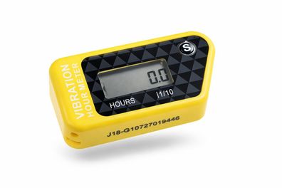 Betriebsstundenzähler kabellos Vibration hour meter Enduro passt an Suzuki gelb