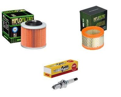 Wartungssatz Ölftilterset Zündkerze spark passt an Aprilia Pegaso 650 i.e. 01-04