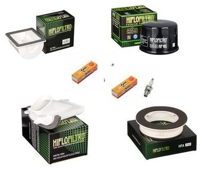 Wartungssatz Ölftilterset Zündkerzen spark splug passt an Yamaha Xp 500 01-07