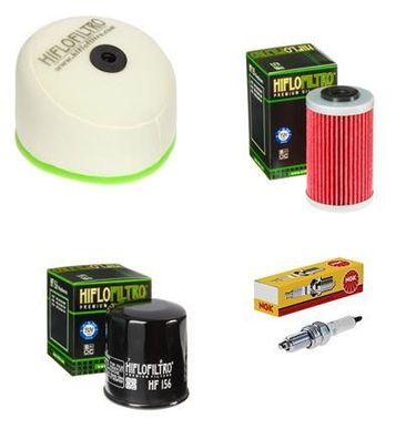 Wartungssatz Ölftilterset Zündkerze spark splug passt an Ktm Duke II 640 99-07