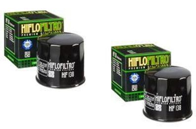 2x Hiflo HF138 Ölfilter oilfilter passt an Suzuki Gsf Dl Gsr passt an Aprilia Rs