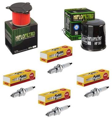 Wartungssatz Ölftilterset Zündkerzen spark splug passt an Honda Xl 600 87-00 Xrv