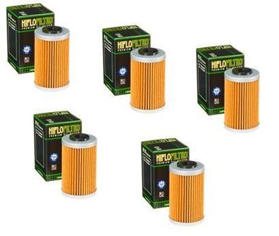 5x Hiflo HF655 Ölfilter oilfilter passt an Ktm Exc 450 12-16 passt an Husaberg