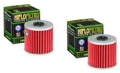2x Hiflo HF123 Ölfilter oilfilter passt an Kawasaki Kef 300 01-03 Kfx Kl Klf Klx