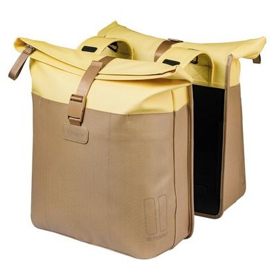 Doppelpacktasche Basil Vive 28-35L 14 x 30 x 38 cm - sand/gelb
