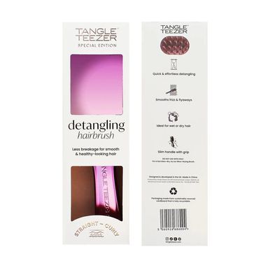 Haarbürste Ultimate Detangler Glatt & Lockig Chrom Mauve Kupfer