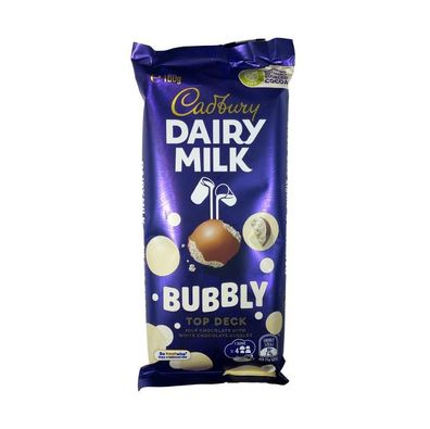 Cadbury Bubbly Top Deck Schokolade - Import 160 g