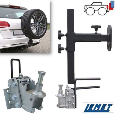 Felgenhalterung mit Neigungsfunktion für AHK für RAM Power Wagon 1946