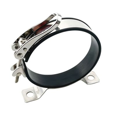 Spannschelle Flaschenspannschelle O2 Schelle Edelstahl mit Konsole / (Grösse) für 2,