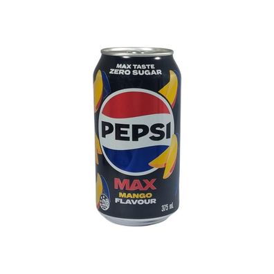 Pepsi Max Mango Zero Sugar Cola - Import 375 ml