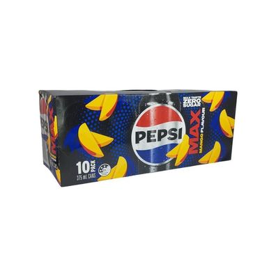 Pepsi Max Mango No Sugar Cola - Import 10x375 ml