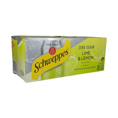 Schweppes Lime & Lemon Karton - Australian Import 10x375 ml
